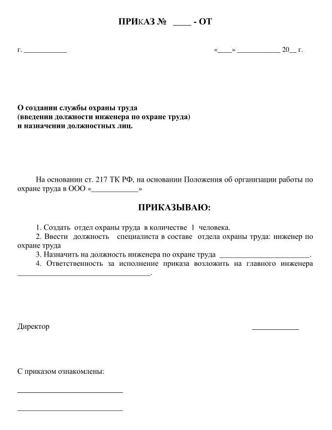приказ о комиссии по охране труда в организации 2015 образец - фото 2